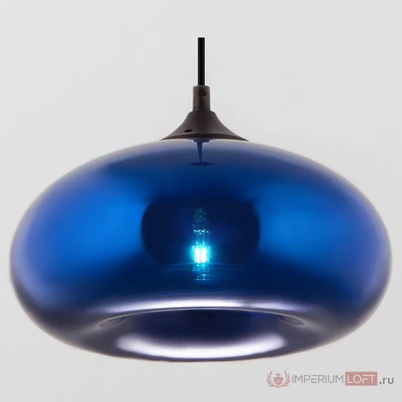 Подвесной светильник Eurosvet York 50166/1 синий Цвет плафонов синий Цвет арматуры черный от ImperiumLoft