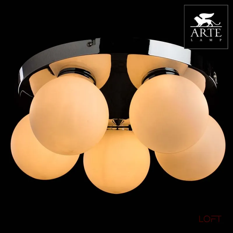 Потолочная люстра Arte Lamp Aqua A4445PL-5CC Потолочная люстра Arte Lamp Aqua A4445PL-5CC