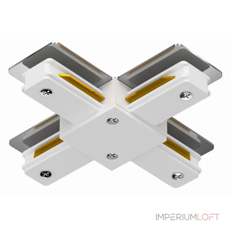 Соединитель с токопроводом X-образный для треков Arte Lamp Track Accessories A110033 Цвет арматуры белый Цвет плафонов белый от ImperiumLoft Соединитель с токопроводом X-образный для треков Arte Lamp Track Accessories A110033 Цвет арматуры белый Цвет плафонов белый от ImperiumLoft