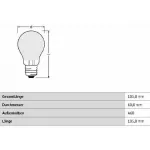 Лампа светодиодная Deko-Light Classic E27 6.5Вт 2700K 180075