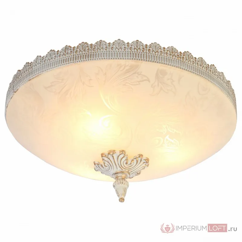Накладной светильник Arte Lamp Crown A4541PL-3WG Цвет арматуры золото Цвет плафонов белый от ImperiumLoft