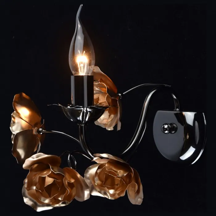 Бра MW-Light Розенхейм 615021901 Цвет арматуры черный Цвет плафонов золото от ImperiumLoft