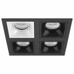 Встраиваемый светильник Lightstar Domino D54706070707 цвет арматуры черно-белый