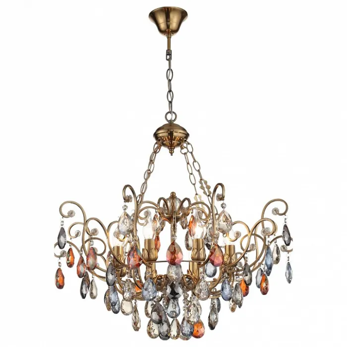 Подвесная люстра ST-Luce Vianeta SL421.303.08 Цвет арматуры бронза Цвет плафонов разноцветный от ImperiumLoft