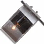 Настольная лампа декоративная Rivoli Lattea T1 CR Б0037699 Цвет арматуры хром Цвет плафонов серый