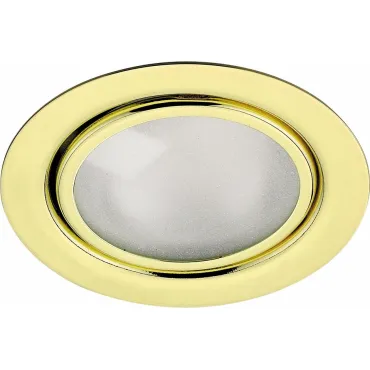 Встраиваемый светильник Novotech Flat 369121 Цвет арматуры золото Цвет плафонов прозрачный от ImperiumLoft