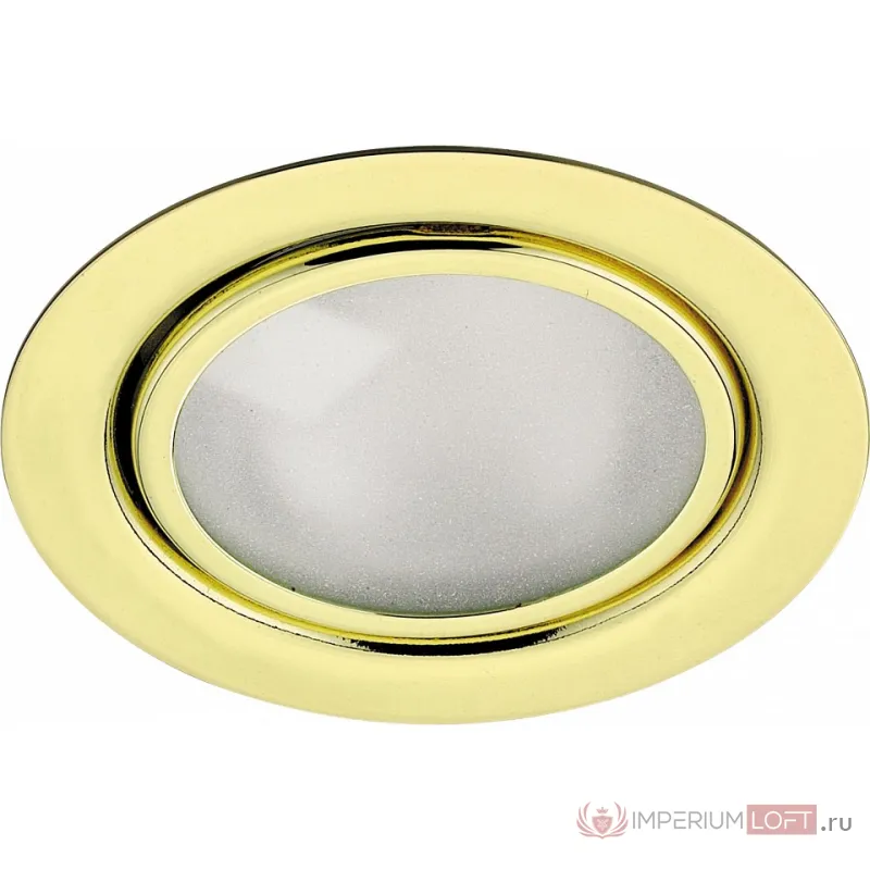 Встраиваемый светильник Novotech Flat 369121 Цвет арматуры золото Цвет плафонов прозрачный от ImperiumLoft