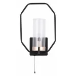 Бра Arte Lamp Celaeno A7004AP-1BK Цвет арматуры Черный Цвет плафонов Неокрашенный от ImperiumLoft