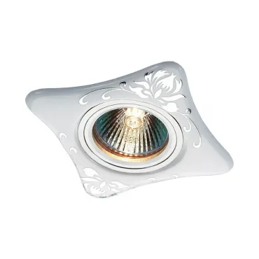 Встраиваемый светильник Novotech Ceramic 369928 Цвет арматуры хром Цвет плафонов кремовый от ImperiumLoft