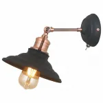 Бра Arte Lamp 5067 A5067AP-1BK Цвет арматуры бронза Цвет плафонов черный