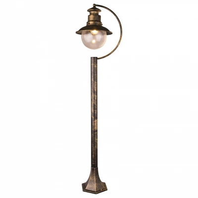 Наземный высокий светильник Arte Lamp Amsterdam A1523PA-1BN Цвет арматуры бронза Цвет плафонов прозрачный