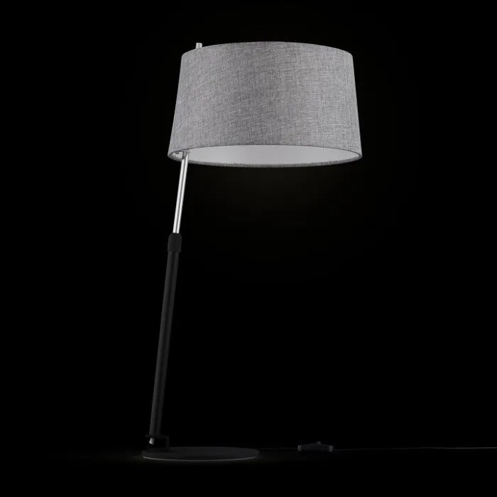 Настольная лампа декоративная Maytoni Bergamo MOD613TL-01B Цвет арматуры хром Цвет плафонов серый от ImperiumLoft
