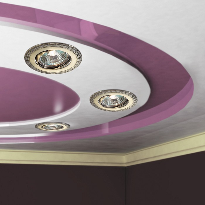 Встраиваемый светильник Novotech Coil 369615 Цвет арматуры бронза Цвет плафонов бронза от ImperiumLoft
