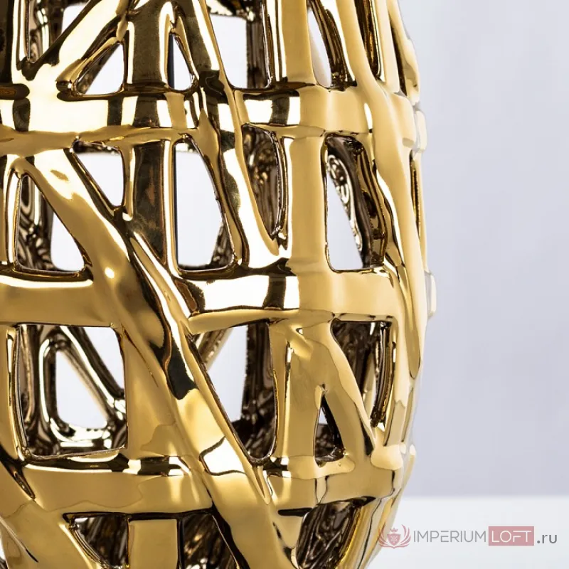 Настольная лампа декоративная Arte Lamp Taiyi A4002LT-1GO Цвет арматуры Желтый Цвет плафонов Черный от ImperiumLoft