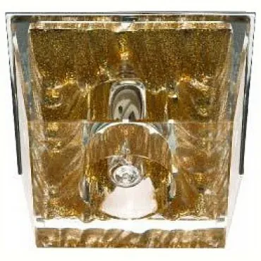 Встраиваемый светильник Feron Saffit 18802 Цвет арматуры хром Цвет плафонов золото