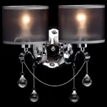 Бра MW-Light Федерика 82 379029302 Цвет арматуры хром Цвет плафонов черный от ImperiumLoft