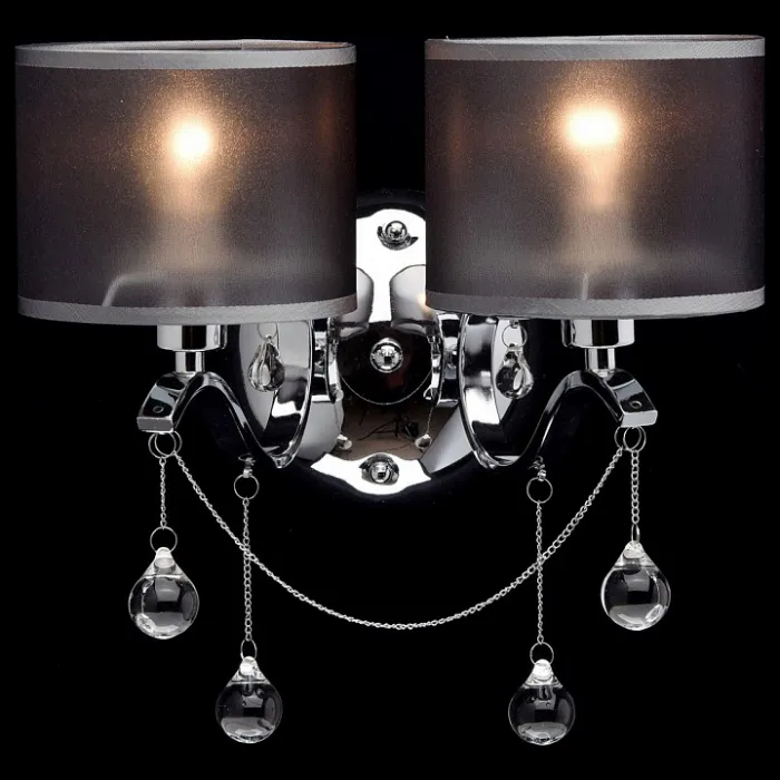 Бра MW-Light Федерика 82 379029302 Цвет арматуры хром Цвет плафонов черный от ImperiumLoft