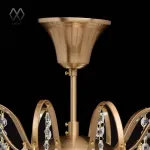 Люстра на штанге MW-Light Жемчуг 1 232016506 Цвет арматуры латунь Цвет плафонов прозрачный от ImperiumLoft