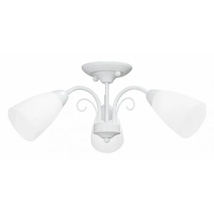 Люстра на штанге Vitaluce V3184 V3499-0/3PL Цвет арматуры белый Цвет плафонов белый от ImperiumLoft