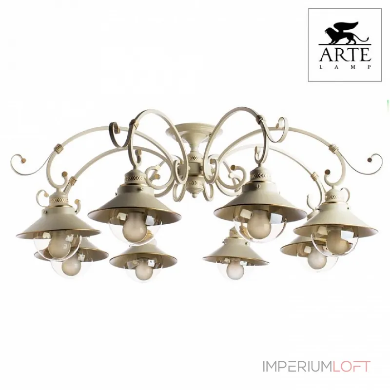 Потолочная люстра Arte Lamp Grazioso A4577PL-8WG 