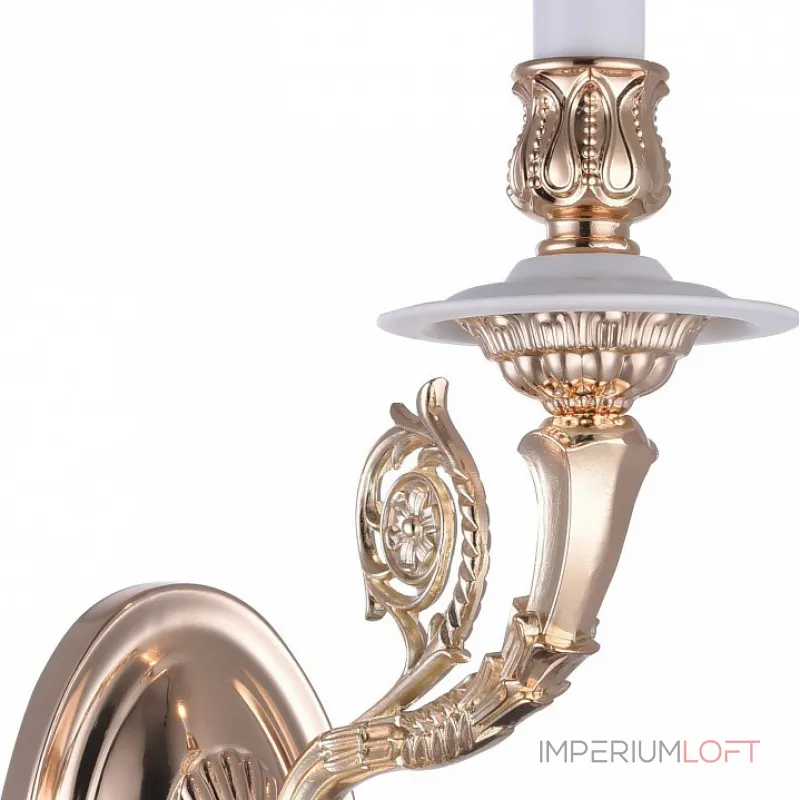 Бра Arte Lamp 7024 A7024AP-1WG Цвет арматуры золото Цвет плафонов белый