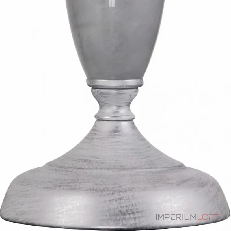 Настольная лампа декоративная Rivoli Argento T1 SL Б0038408 Цвет арматуры серебро Цвет плафонов белый Настольная лампа декоративная Rivoli Argento T1 SL Б0038408 Цвет арматуры серебро Цвет плафонов белый