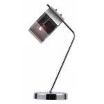 Настольная лампа декоративная Rivoli Lattea T1 CR Б0037699 Цвет арматуры хром Цвет плафонов серый