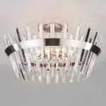 Светильник на штанге TK Lighting Steccato 10111/8 сатин-никель / прозрачный хрусталь Strotskis Цвет арматуры никель Цвет плафонов прозрачный от ImperiumLoft
