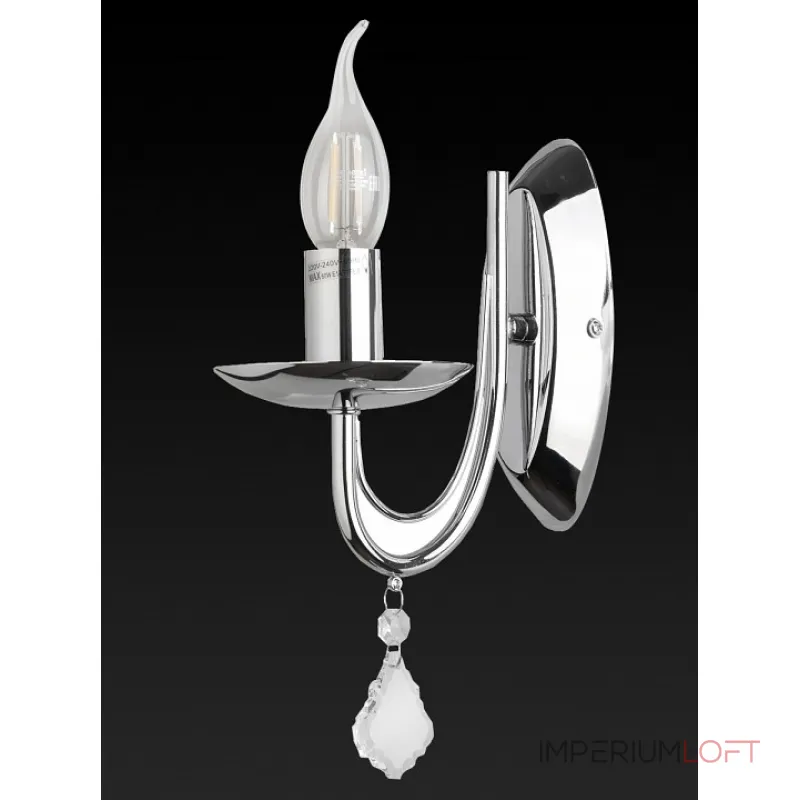 Бра TopLight Lily TL6020B-01CH Цвет арматуры хром Цвет плафонов прозрачный