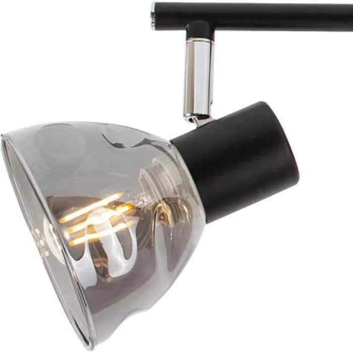 Спот TopLight Maralyn TL1234Y-04BL Цвет арматуры черный Цвет плафонов серый от ImperiumLoft