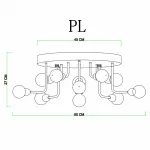 Потолочная люстра Divinare Dallas 3360/15 PL-11 от ImperiumLoft