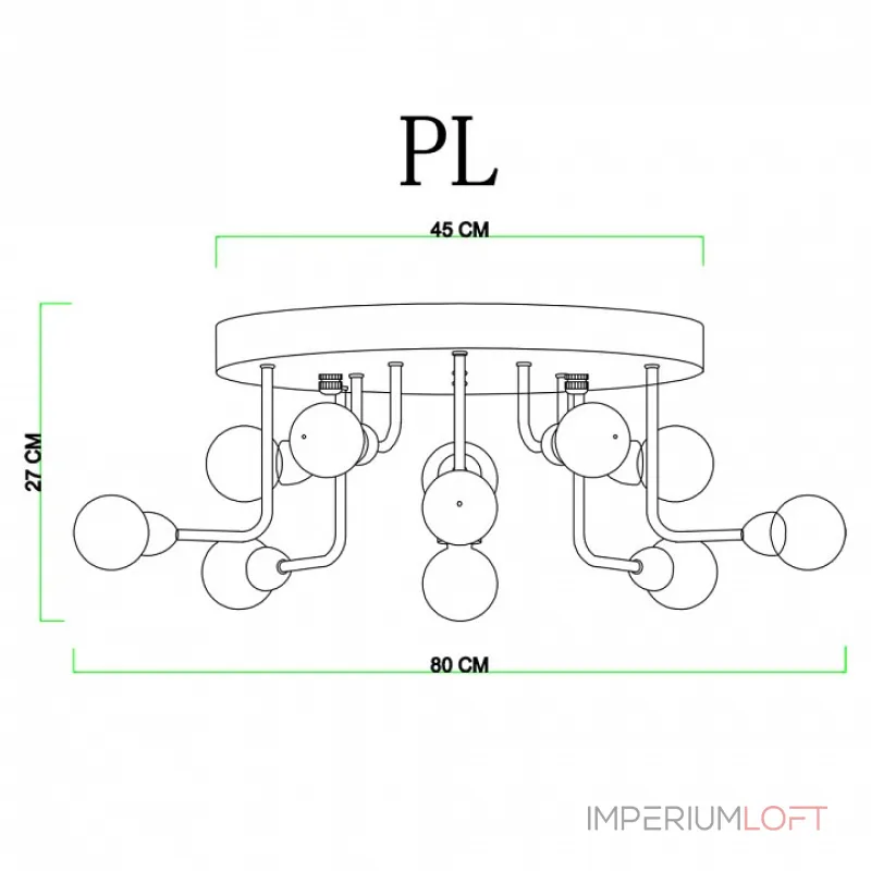 Потолочная люстра Divinare Dallas 3360/15 PL-11