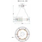 Подвесной светильник Wertmark Patricia WE117.01.103