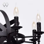 Подвесная люстра MW-Light Замок 1 249017208 Цвет арматуры черный Цвет плафонов белый от ImperiumLoft