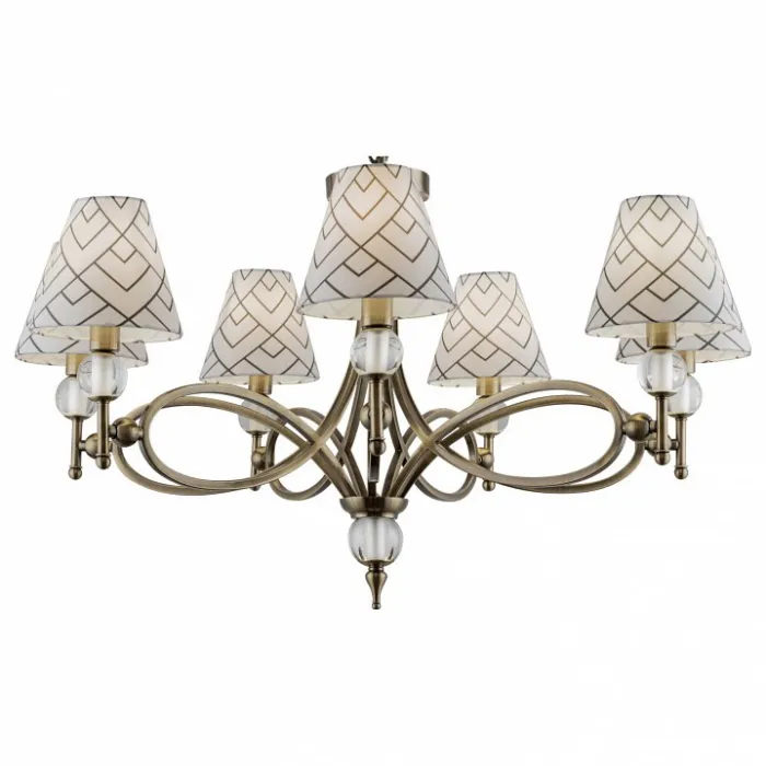 Подвесная люстра Lamp4You Modern 2 M2-07-SB-LMP-O-16 Цвет арматуры бронза Цвет плафонов черно-белый от ImperiumLoft
