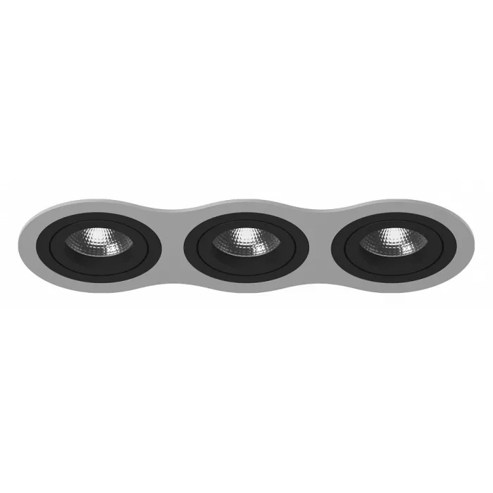 Встраиваемый светильник Lightstar Intero 16 triple round i639070707 Цвет арматуры разноцветный Цвет плафонов белый от ImperiumLoft