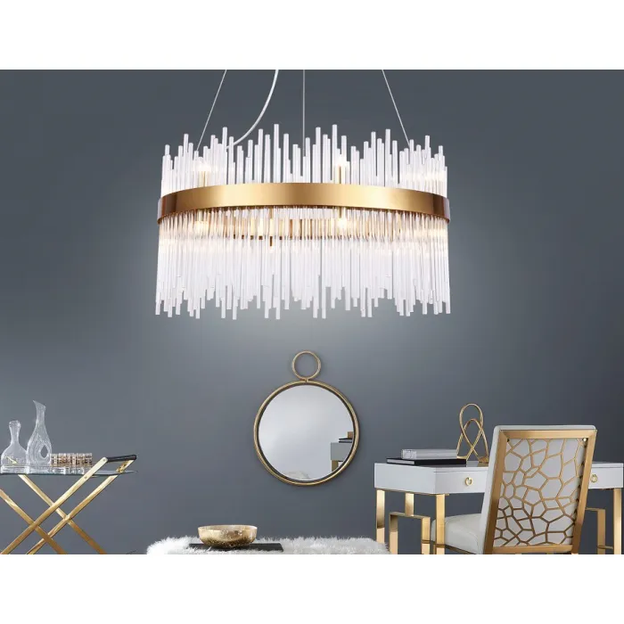 Подвесной светильник Ambrella Traditional 15 TR5355 Цвет арматуры золото Цвет плафонов прозрачный от ImperiumLoft