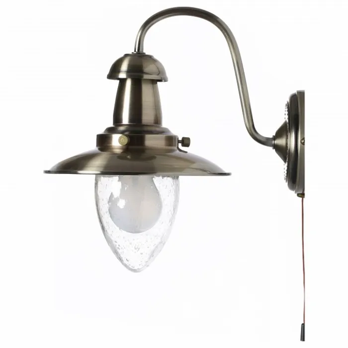 Бра Arte Lamp Fisherman A5518AP-1AB Цвет арматуры бронза Цвет плафонов прозрачный от ImperiumLoft