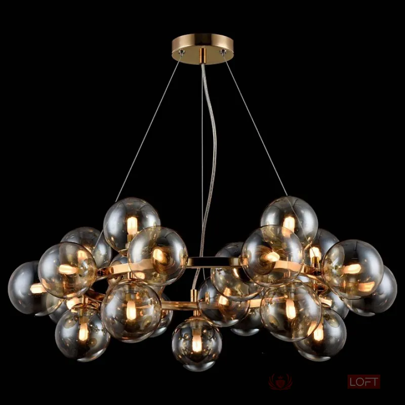 Подвесная люстра Maytoni Dallas MOD548PL-25G Цвет арматуры золото Цвет плафонов янтарный от ImperiumLoft