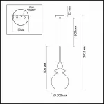Подвесной светильник Odeon Light Bella 4862/1 Цвет плафонов розовый Цвет арматуры золото от ImperiumLoft