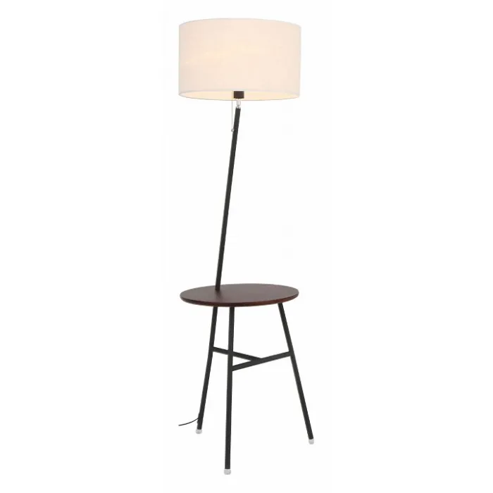 Торшеры с полкой ST-Luce Menola SLE302.415.01 Цвет арматуры коричневый Цвет плафонов кремовый от ImperiumLoft