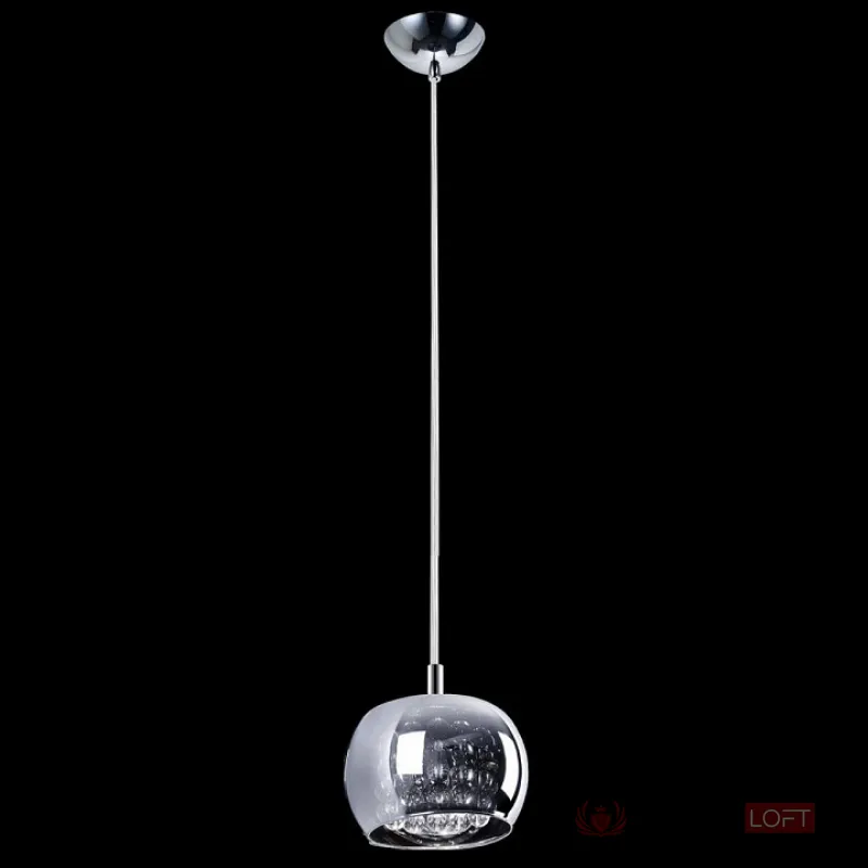 Подвесной светильник Zumaline Crystal P0076-01A-F4FZ Цвет плафонов серый Цвет арматуры хром от ImperiumLoft