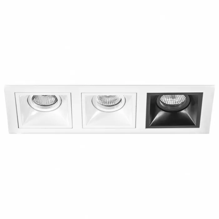 Встраиваемый светильник Lightstar Domino D536060607 цвет арматуры черно-белый от ImperiumLoft