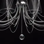Люстра на штанге MW-Light Федерика 84 684010305 Цвет арматуры хром Цвет плафонов черный от ImperiumLoft