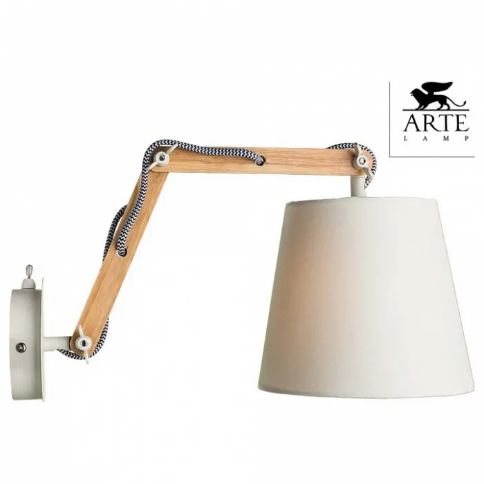 Бра Arte Lamp Pinocchio A5700AP-1WH Цвет арматуры белый Цвет плафонов белый от ImperiumLoft