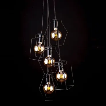 Подвесной светильник Nowodvorski Fiord 9665 цвет арматуры черный цвет плафонов черный