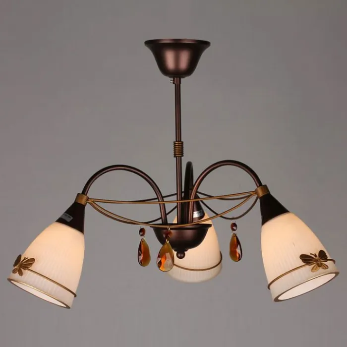 Люстра на штанге Omnilux Soria OML-36307-03 Цвет арматуры коричневый от ImperiumLoft