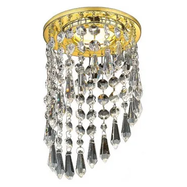 Встраиваемый светильник Ambrella Crystal K2247 K2247 CL/G Цвет арматуры золото Цвет плафонов прозрачный