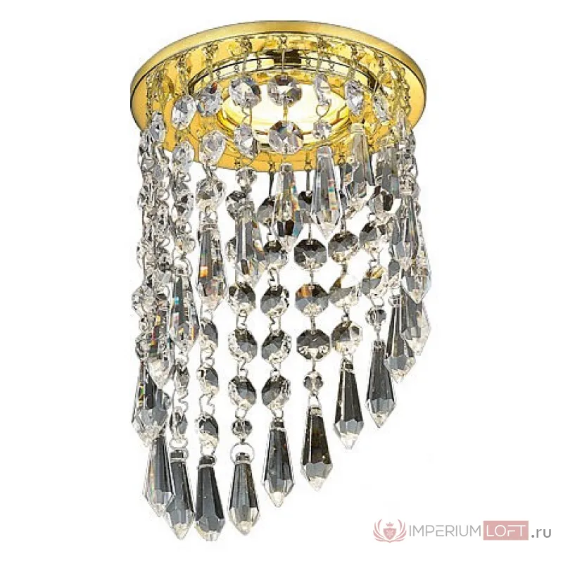 Встраиваемый светильник Ambrella Crystal K2247 K2247 CL/G Цвет арматуры золото Цвет плафонов прозрачный от ImperiumLoft