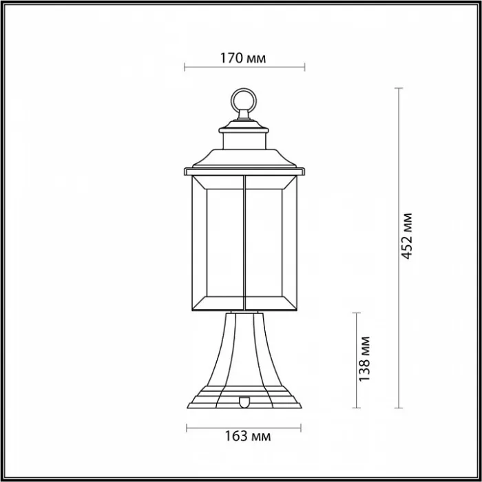 Наземный низкий светильник Odeon Light Mavret 4961/1A от ImperiumLoft